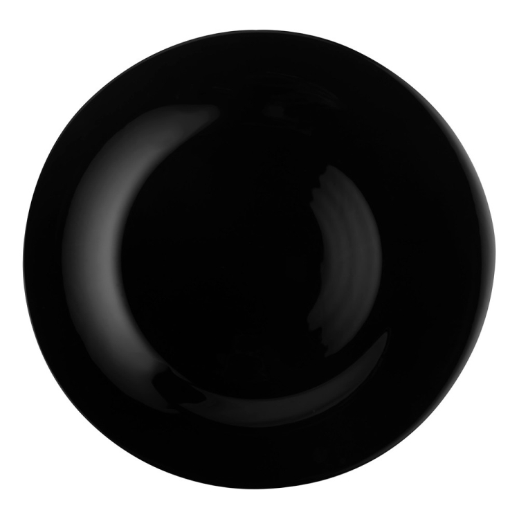 CLASSIC BLACK Talerz obiadowy płytki 25,4cm czarny
